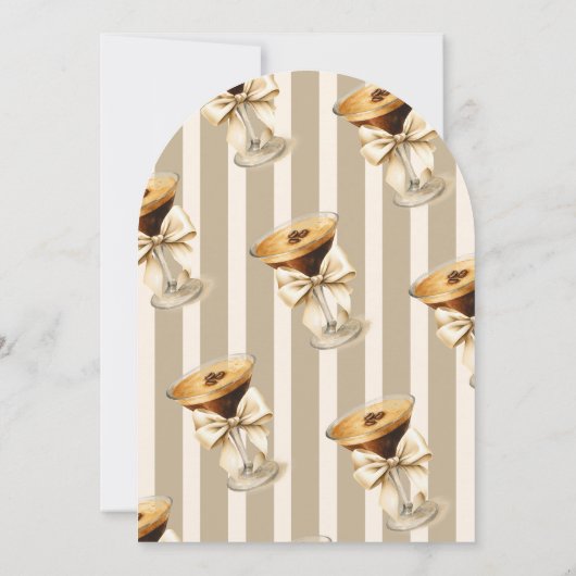 ラブズブルーイングボーエスプレッソマルティーニブライダルシャワー 招待状 (裏面)