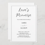 ラブズプロミナエレガントリストシンプルの結婚 招待状 (正面/裏面)