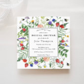 ラブズベリースウィートワイルドフラワーブライダルシャワー 招待状