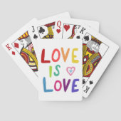 ラブズラブハンドレターレインボープライドカラフルおもしろい トランプ (裏面)