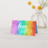 ラブズラブレインボーウォーターゲイ結婚ズ プレイスカード (裏面)