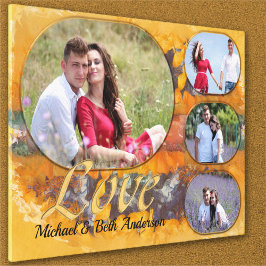 ラブズ抽象芸術サンセット0612アート キャンバスプリント