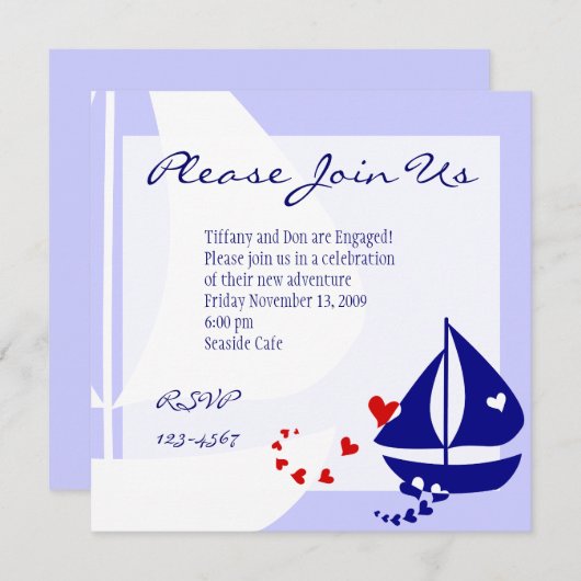 ラブセイルズ 招待状 (正面/裏面)