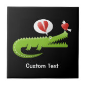 ラブセラミックタイルのアリゲーター タイル (正面)