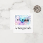 *~ラブセルフウォーターカラー引用文AP62ノートカード ノートカード (正面/裏面インサイチュ)