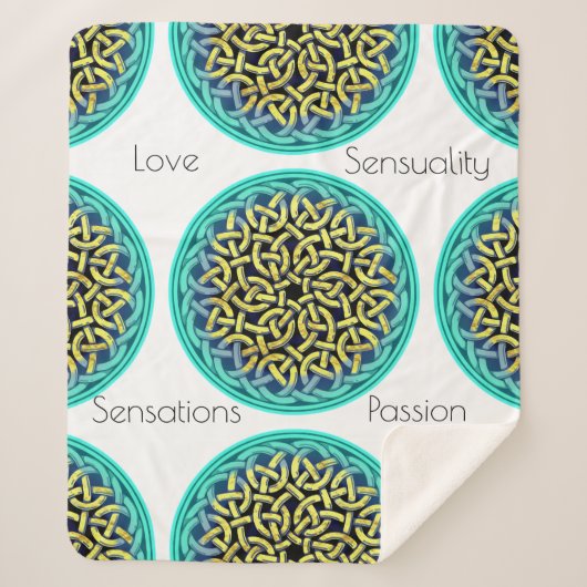 ラブセンセイランスセンションパッションビクトリアンスタイル シェルパブランケット (正面)