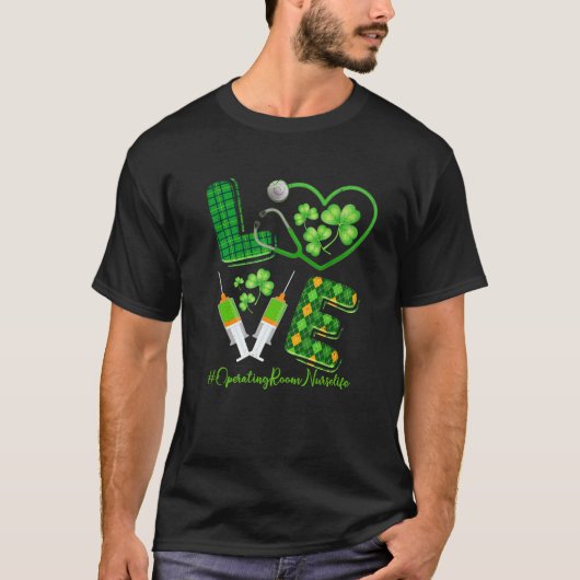 ラブセントパトリックの手術室ナースライフ Tシャツ (正面)