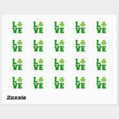 ラブセントパトリックの日☘️💚 ラウンドシール (シート)