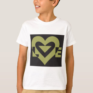 ラブセージグリーンオンブラック Tシャツ