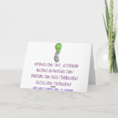 ラブソンググリーティングカード シーズンカード (裏面)