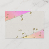 ラブソングシーティングカード プレイスカード (裏面)