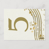 ラブソングテーブル番号カード ポストカード (裏面)