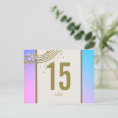 ラブソングテーブル番号 ポストカード (スタンド正面)