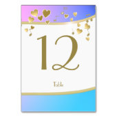 ラブソングハートと音楽バルミツワー テーブルナンバー (正面)