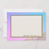 ラブソングバルミツワーフラットノートカード ノートカード (裏面)