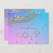 ラブソングバルミツワー披露宴カード エンクロージャーカード (正面/裏面)