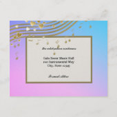 ラブソングバルミツワー披露宴カード エンクロージャーカード (裏面)