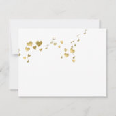 ラブソング結婚の応答カード 出欠カード (裏面)