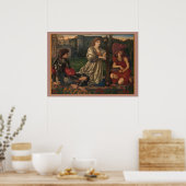 「ラブソング」エドワード・バーヌ=ジョーンズのラファエールアート ポスター (キッチン)