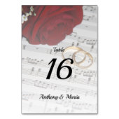 ラブソング テーブルナンバー (裏面)