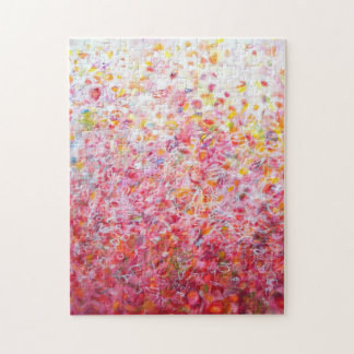 ラブソング – ピンク絵画抽象芸術 ジグソーパズル