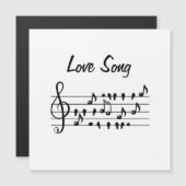 ラブソング、音符の間に座る鳥 (正面/裏面)