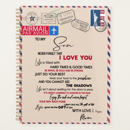 ラブソン |息子に愛忘れしない プランナー手帳 (正面)