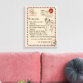 ラブソン |私の娘への手紙あなたを愛する男の赤ちゃん キャンバスプリント (インサイチュ (リビング))