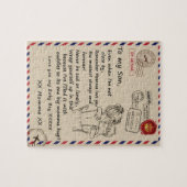 ラブソン |私の娘への手紙あなたを愛する男の赤ちゃん ジグソーパズル (横)