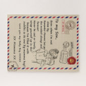 ラブソン |私の娘への手紙あなたを愛する男の赤ちゃん ジグソーパズル (横)