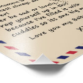 ラブソン |私の娘への手紙あなたを愛する男の赤ちゃん フォトプリント            (角)