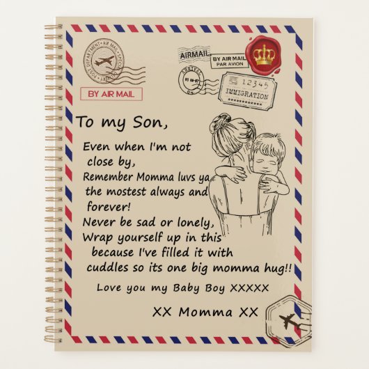 ラブソン |私の娘への手紙あなたを愛する男の赤ちゃん プランナー手帳 (正面)