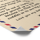 ラブソン |私の娘への手紙あなたを愛する男の赤ちゃん ポスター (角)