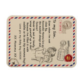 ラブソン |私の娘への手紙あなたを愛する男の赤ちゃん マグネット (横)