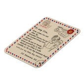 ラブソン |私の娘への手紙あなたを愛する男の赤ちゃん マグネット (左側)