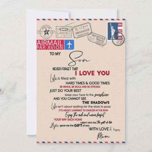 ラブソン |私の息子には忘れ、あなたを愛しない シーズンカード (正面)