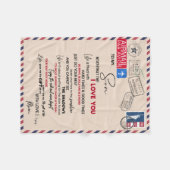 ラブソン |私の息子には忘れ、あなたを愛しない フリースブランケット (正面(横))