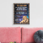 ラブソン |私の息子に誇りを持ったあなたを愛し キャンバスプリント (インサイチュ (リビング))