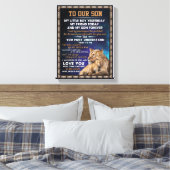 ラブソン |私の息子に誇りを持ったあなたを愛し キャンバスプリント (インサイチュ (寝室))
