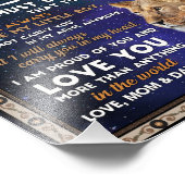 ラブソン |私の息子に誇りを持ったあなたを愛し フォトプリント            (角)