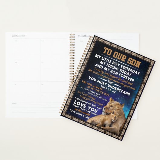 ラブソン |私の息子に誇りを持ったあなたを愛し プランナー手帳 (ディスプレー)