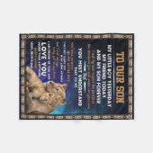 ラブソン|私はあなたを愛誇りを持ったしています フリースブランケット (正面(横))