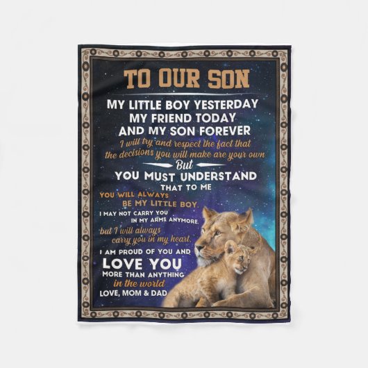 ラブソン|私はあなたを愛誇りを持ったしています フリースブランケット (正面)