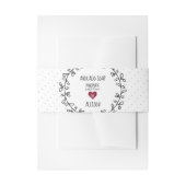 ラブソープバンドラップで手作り 招待状ベリーバンド (正面例)