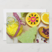 ラブソープメーカーのクリスマスツリーレモンで手作り サンキューカード (正面)