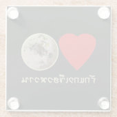 ラブタイグリーンカレー…タイ通り食品 ガラスコースター (裏面)