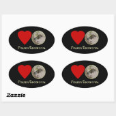 ラブタイグリーンカレー…タイ通り食品 楕円形シール (シート)