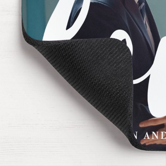 ラブタイポグラフィと名前フォトマウスパッド マウスパッド (コーナー)