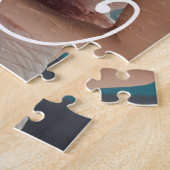 ラブタイポグラフィの写真と名前 ジグソーパズル (側面)