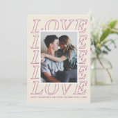 ラブタイポグラフィバレンタインデーカード – 紫 シーズンカード (スタンド正面)